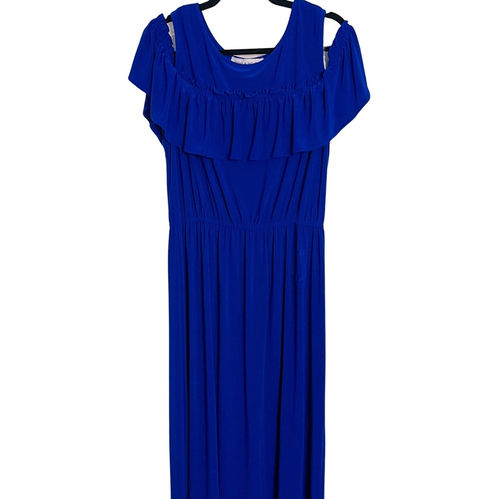 Emma + Michele Royal Blue cold shoulder maxi dress 👗
